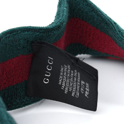 Gucci Vinyl Web Visor M Green Red 6 of 7