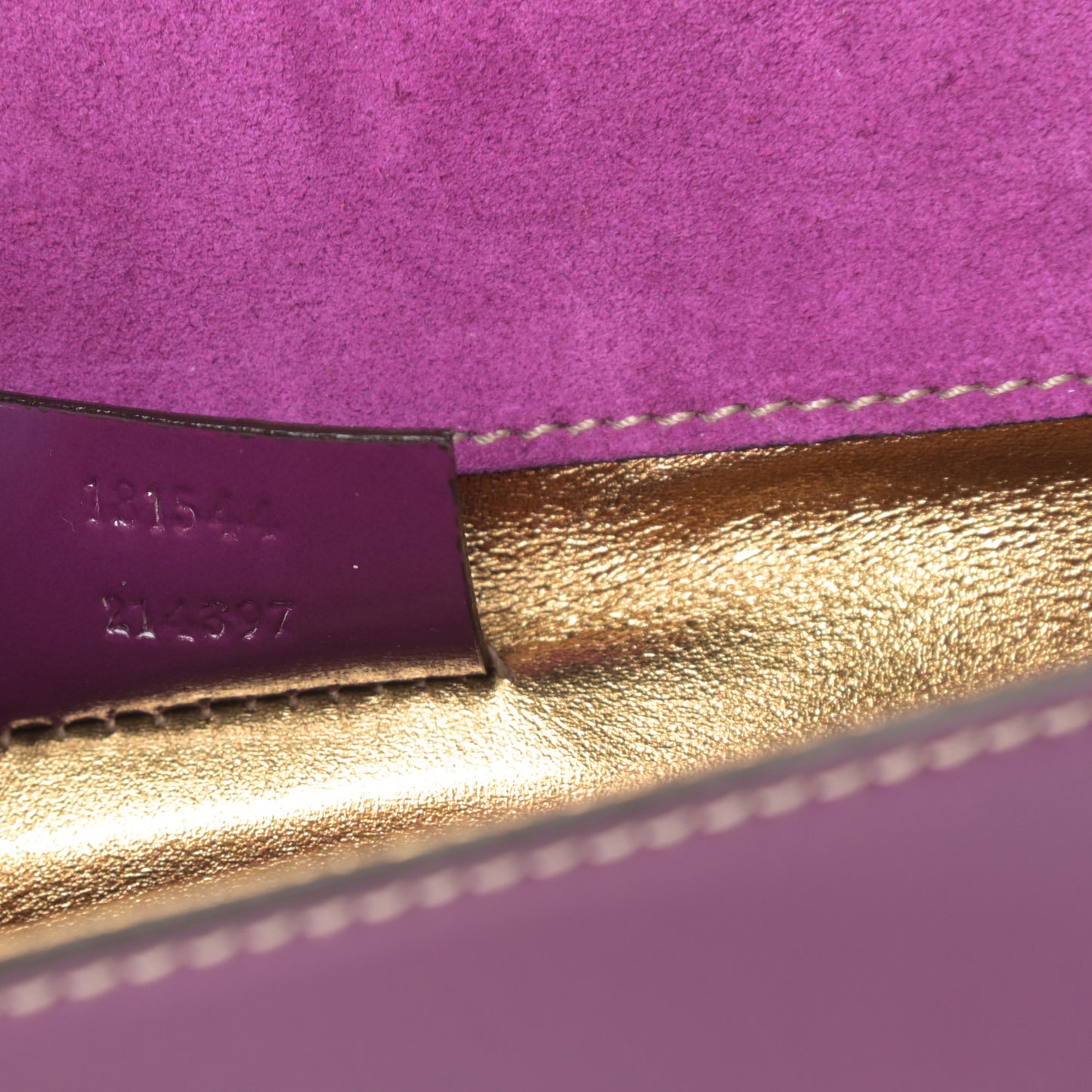 Patent Romy Clutch Purple
