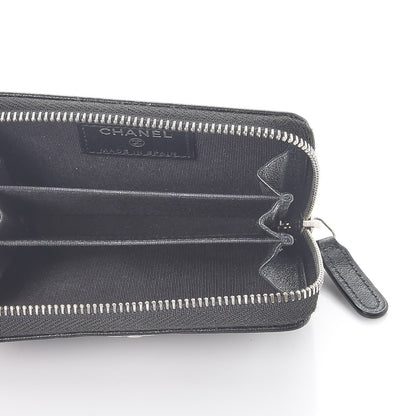 Chanel Sheepskin Quilted Mademoiselle Vintage Zip Coin Purse Black 5 of 8