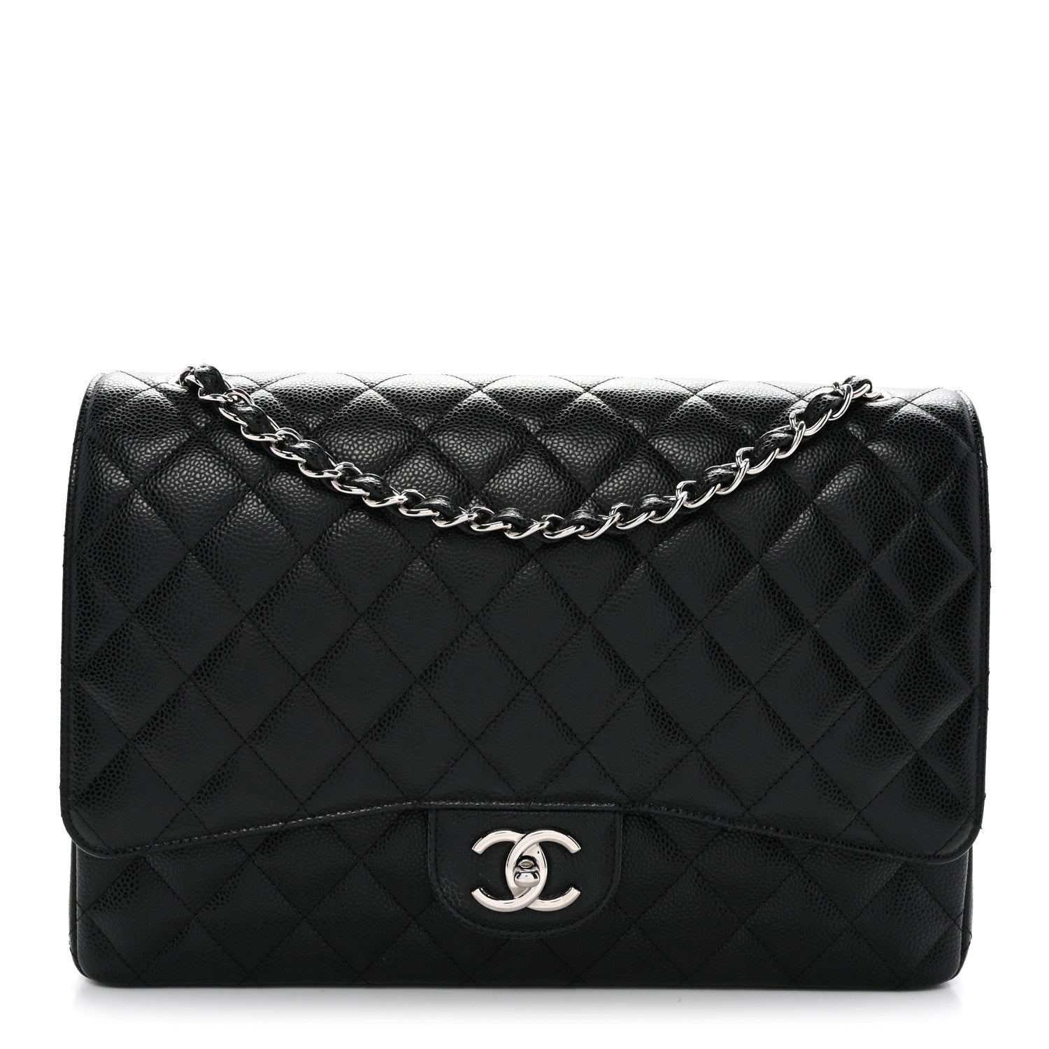 Chanel Caviar Quilted Maxi Double Flap Black 1 of 14