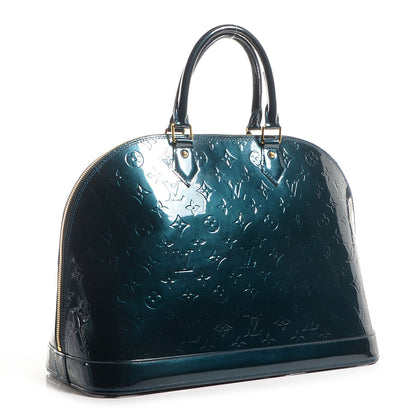 Louis Vuitton Vernis Alma GM Blue Nuit 3 of 7