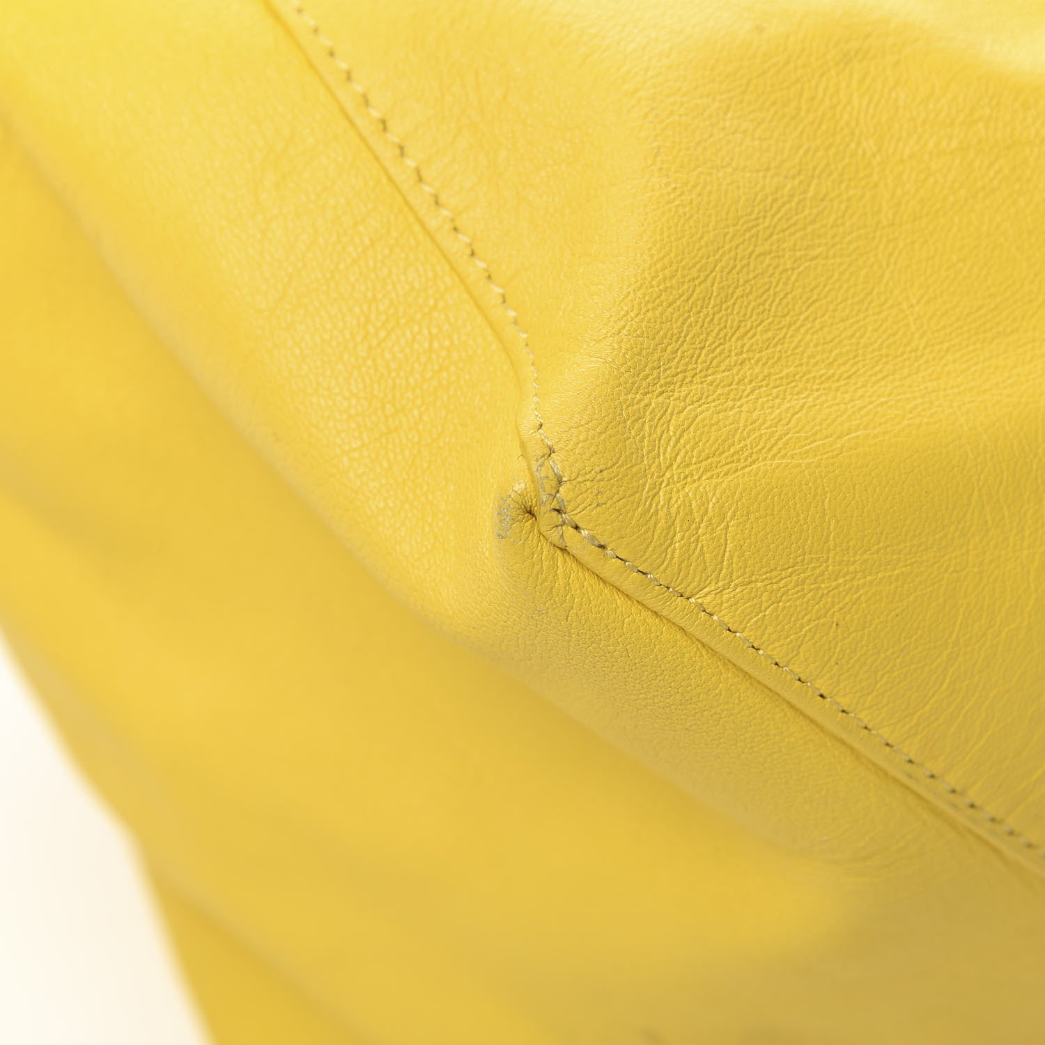 Celine Lambskin Horizontal Cabas Sun Yellow 13 of 16