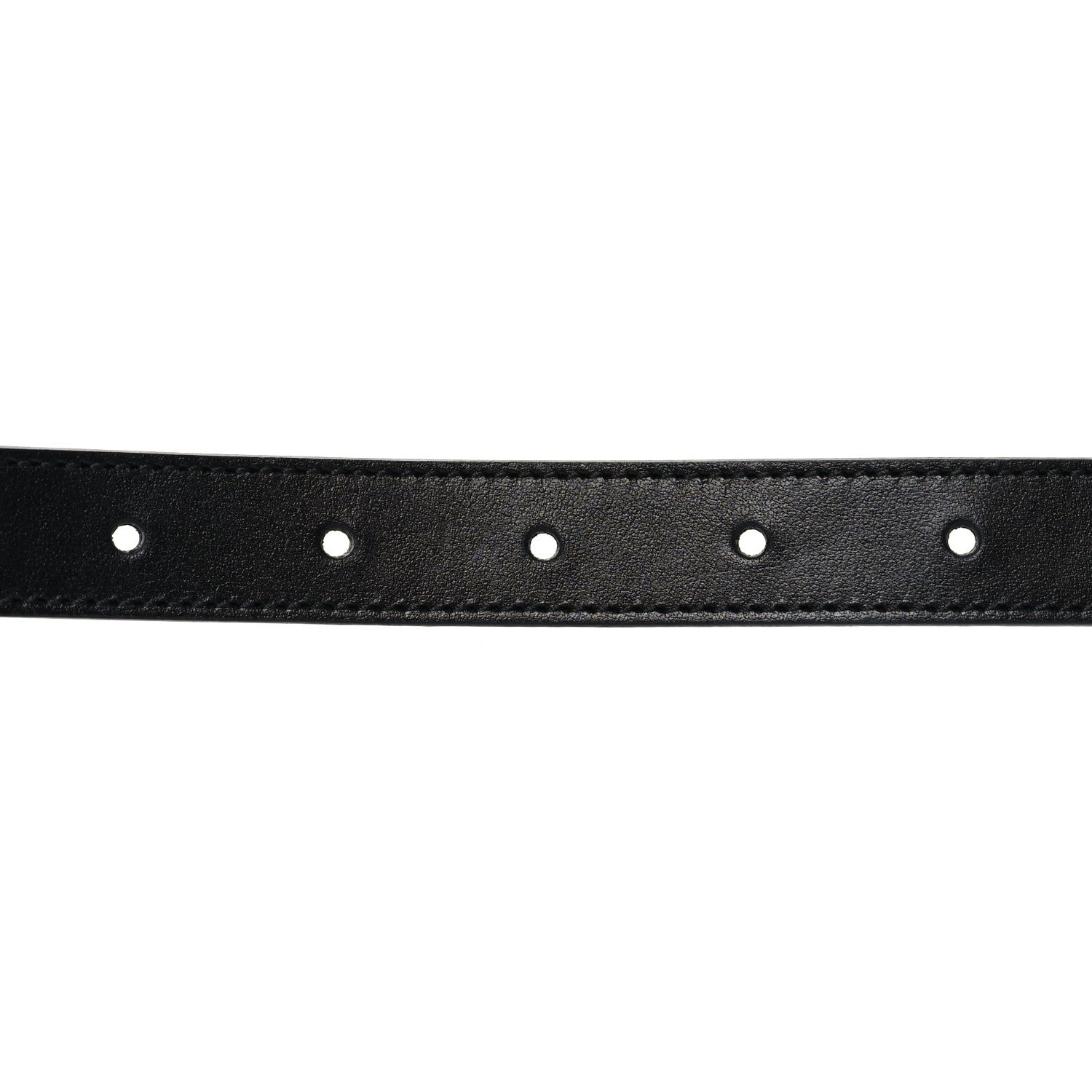Gucci Plutone Calfskin Palladium Double G 20mm Belt 80 32 Black 4 of 5