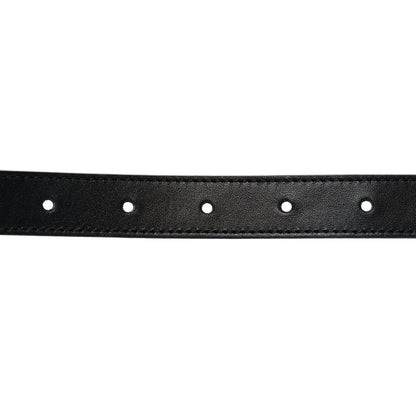 Gucci Plutone Calfskin Palladium Double G 20mm Belt 80 32 Black 4 of 5