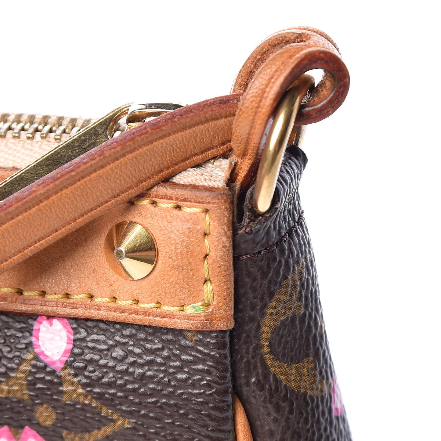Monogram Cherry Blossom Pochette Accessories Brown