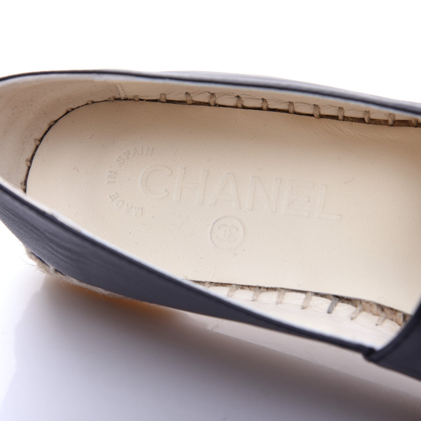 Lambskin CC Espadrilles 36 Dark Navy