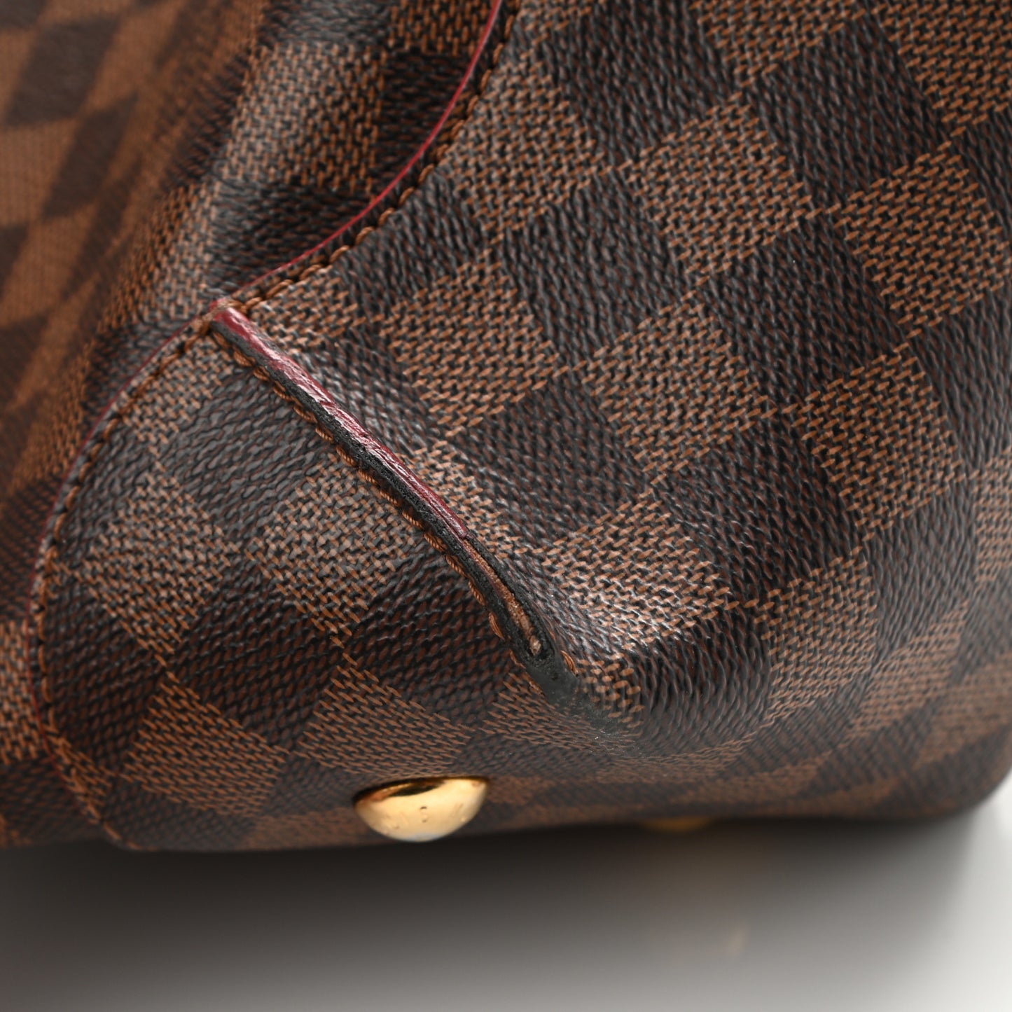 Damier Ebene Caissa Hobo Cherry