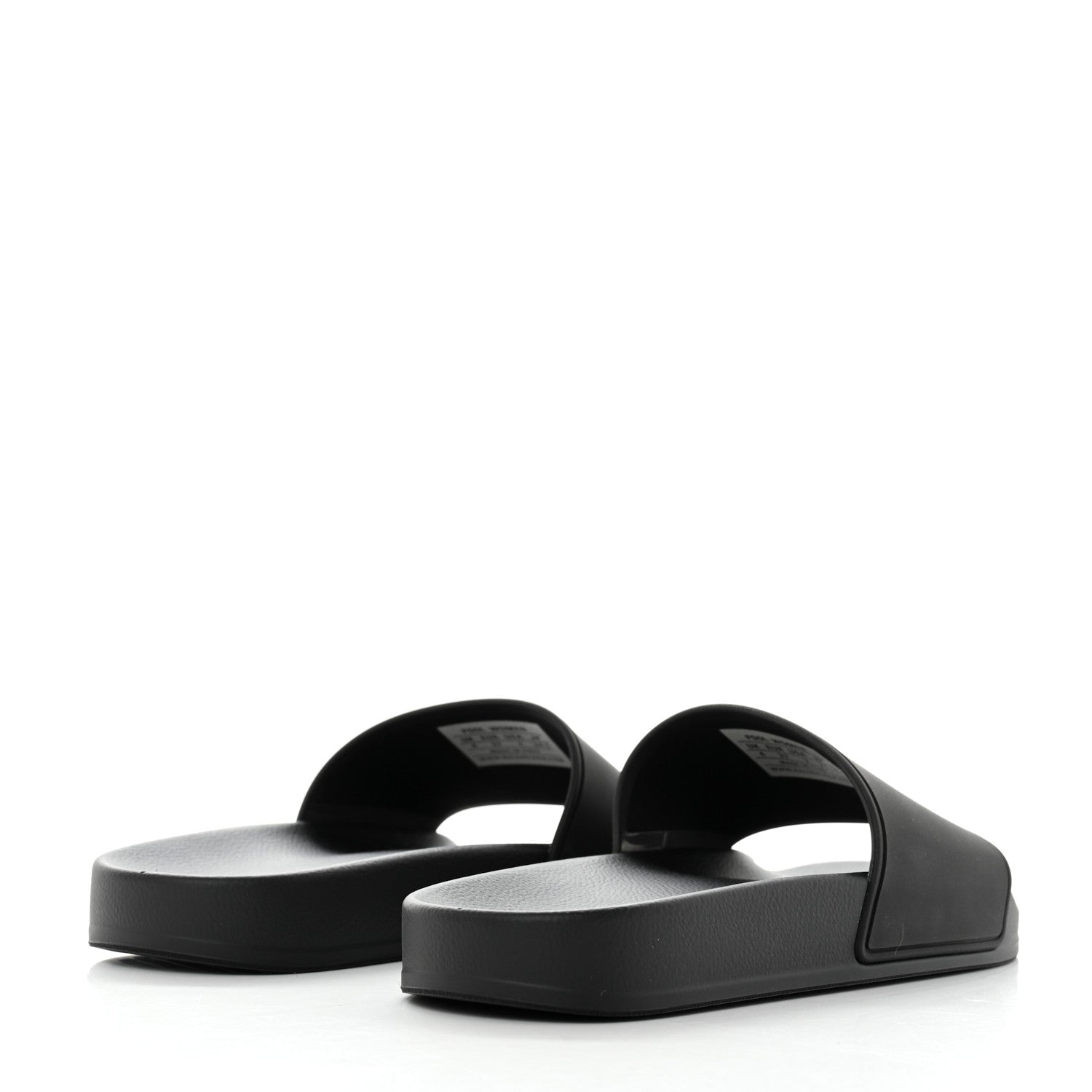 Balenciaga Rubber Paris Logo Womens Slide Sandals 37 Black 4 of 9