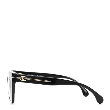 Chanel Acetate Polarized CC Butterfly Sunglasses 5509-A Black 3 of 8
