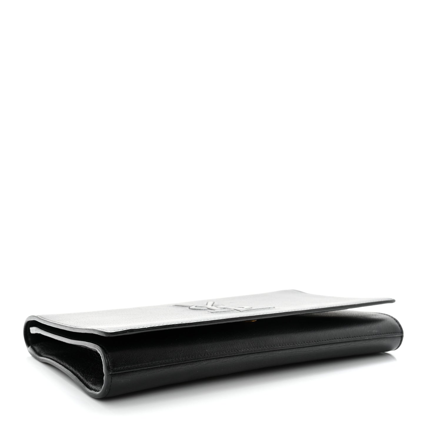 Calfskin Monogram Large Belle De Jour Clutch Black