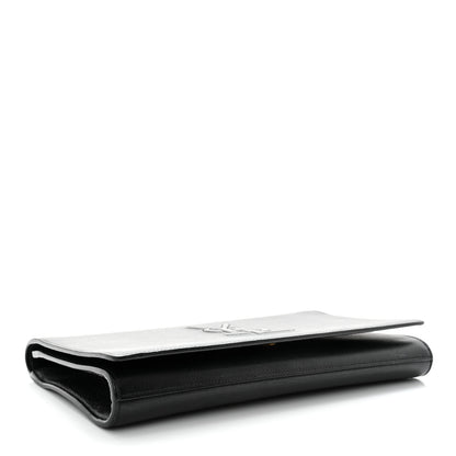 Saint Laurent Calfskin Monogram Large Belle De Jour Clutch Black 4 of 7
