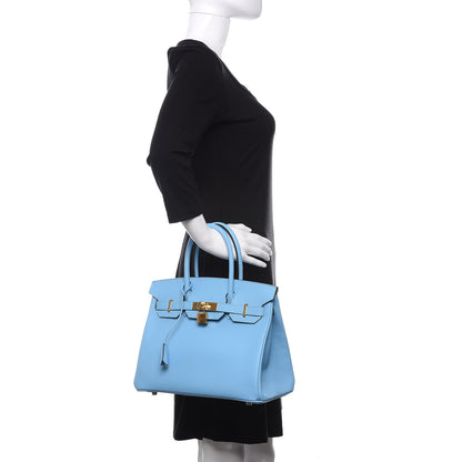 Hermes Epsom Birkin 30 Celeste 2 of 11