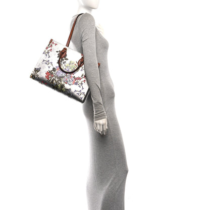Louis Vuitton Metallic Monogram LV Garden OnTheGo MM Silver 2 of 9