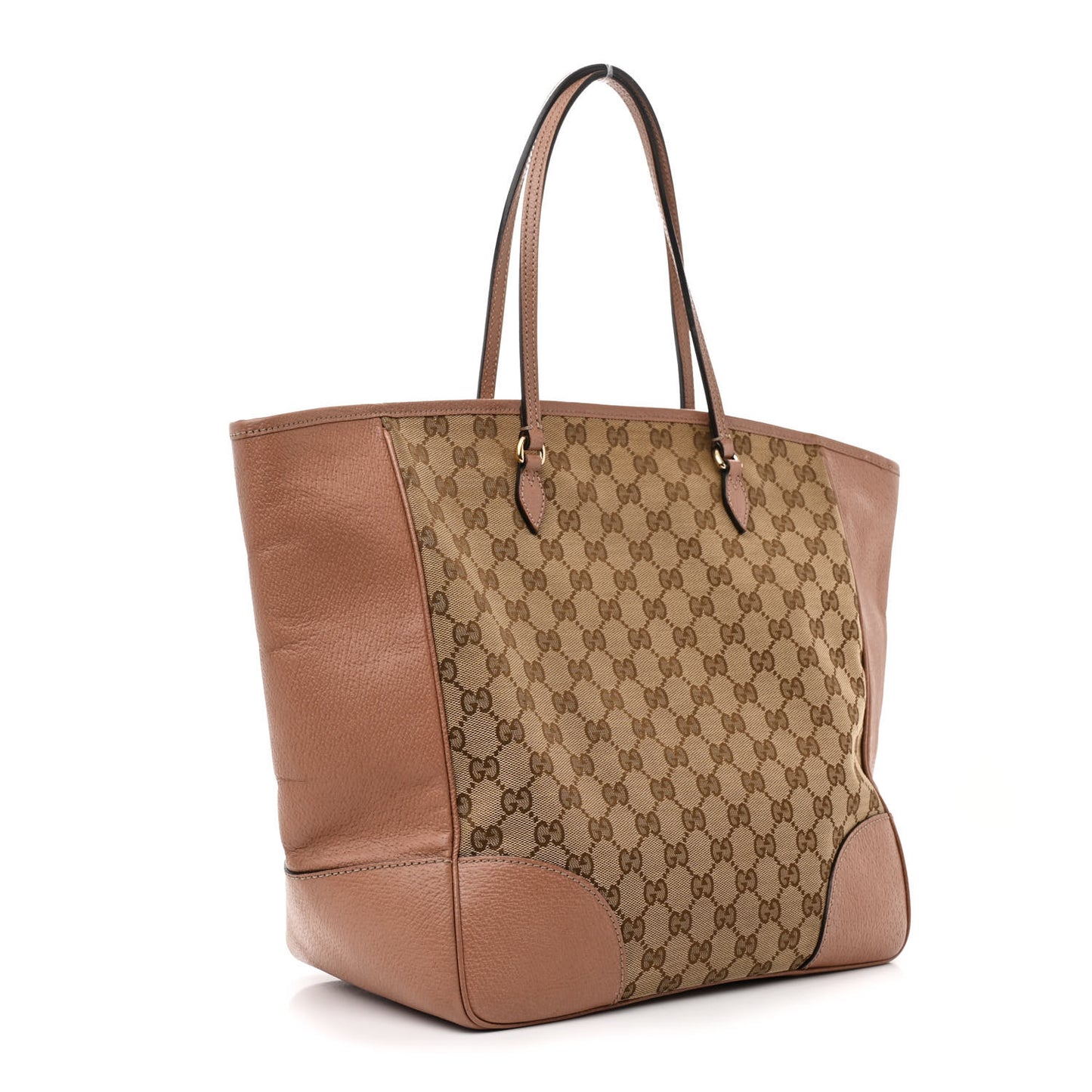 Monogram Medium Bree Zippered Tote Beige Dark Cipria