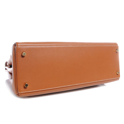 Hermes Swift Kelly Retourne 35 Gold 4 of 8