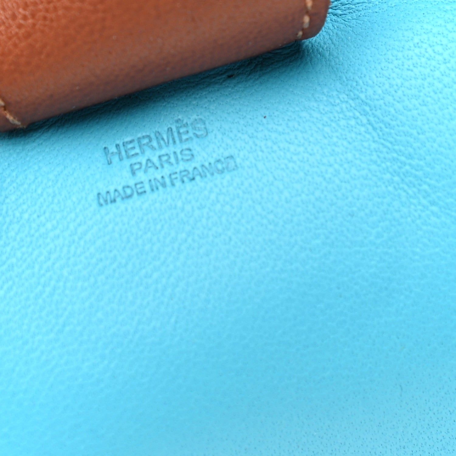 Hermes Milo Lambskin Grigri Rodeo Horse Bag Charm MM Bleu Azteque Bleu Electrique Fauve 3 of 4