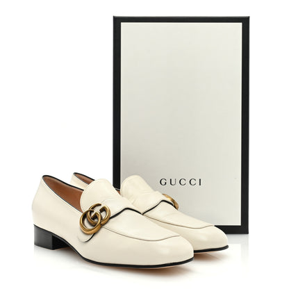 Gucci Malaga Kid Womens GG Marmont Loafers 38 Mystic White 8 of 8