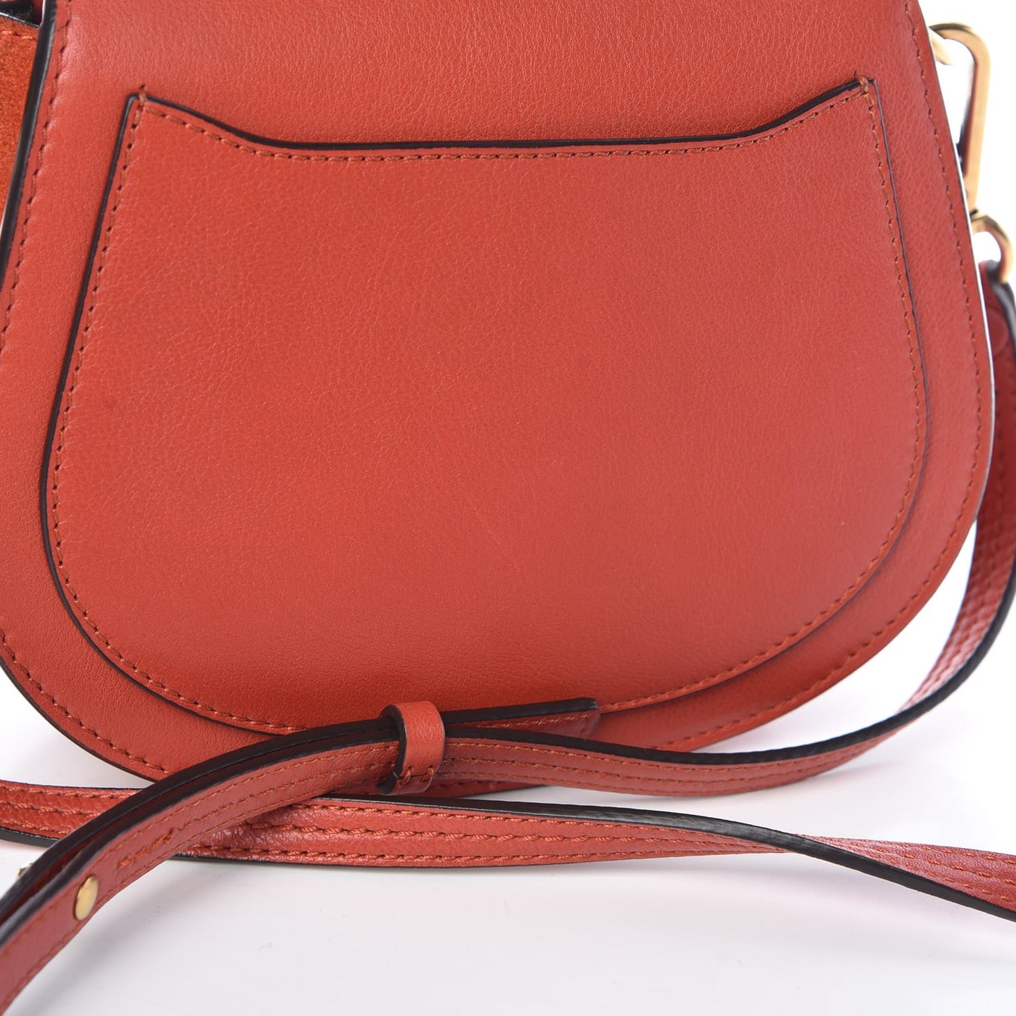 Calfskin Small Nile Bracelet Bag Earthy Red