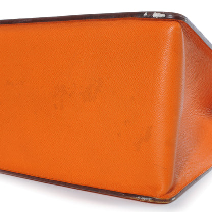 Hermes Courchevel Whitebus 40 Orange 6 of 10
