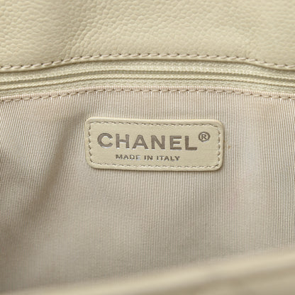 Chanel Caviar Quilted Grand Shopping Tote GST White 8 of 11