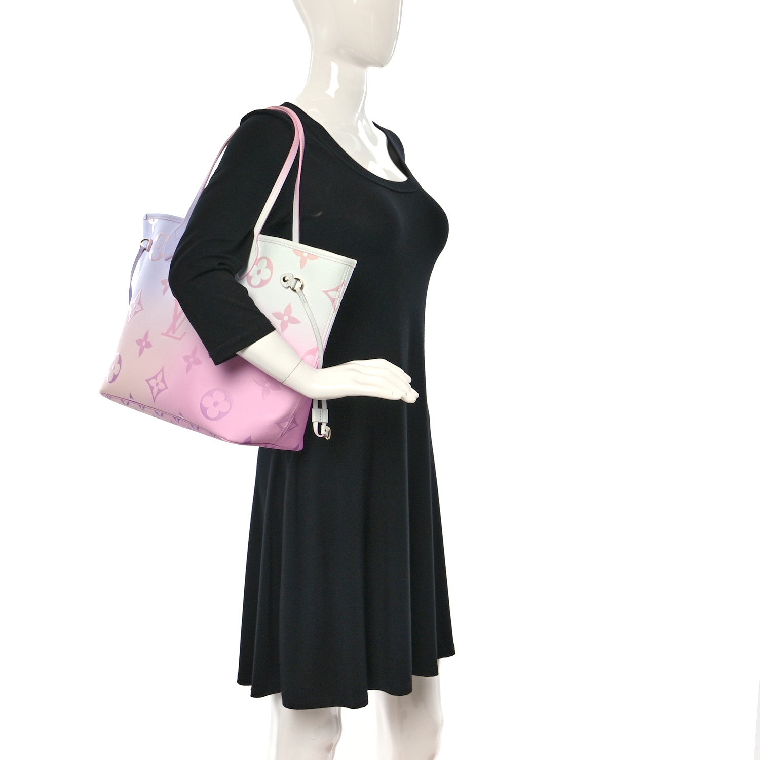 Louis Vuitton Monogram Giant Spring In The City Neverfull MM Sunrise Pastel 2 of 8