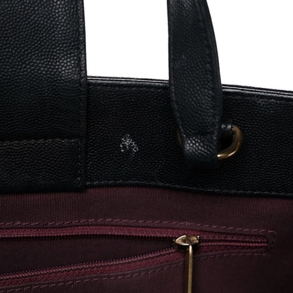 Chanel Grained Calfskin Stitched Lady Coco Top Handle Tote Black 13 of 16
