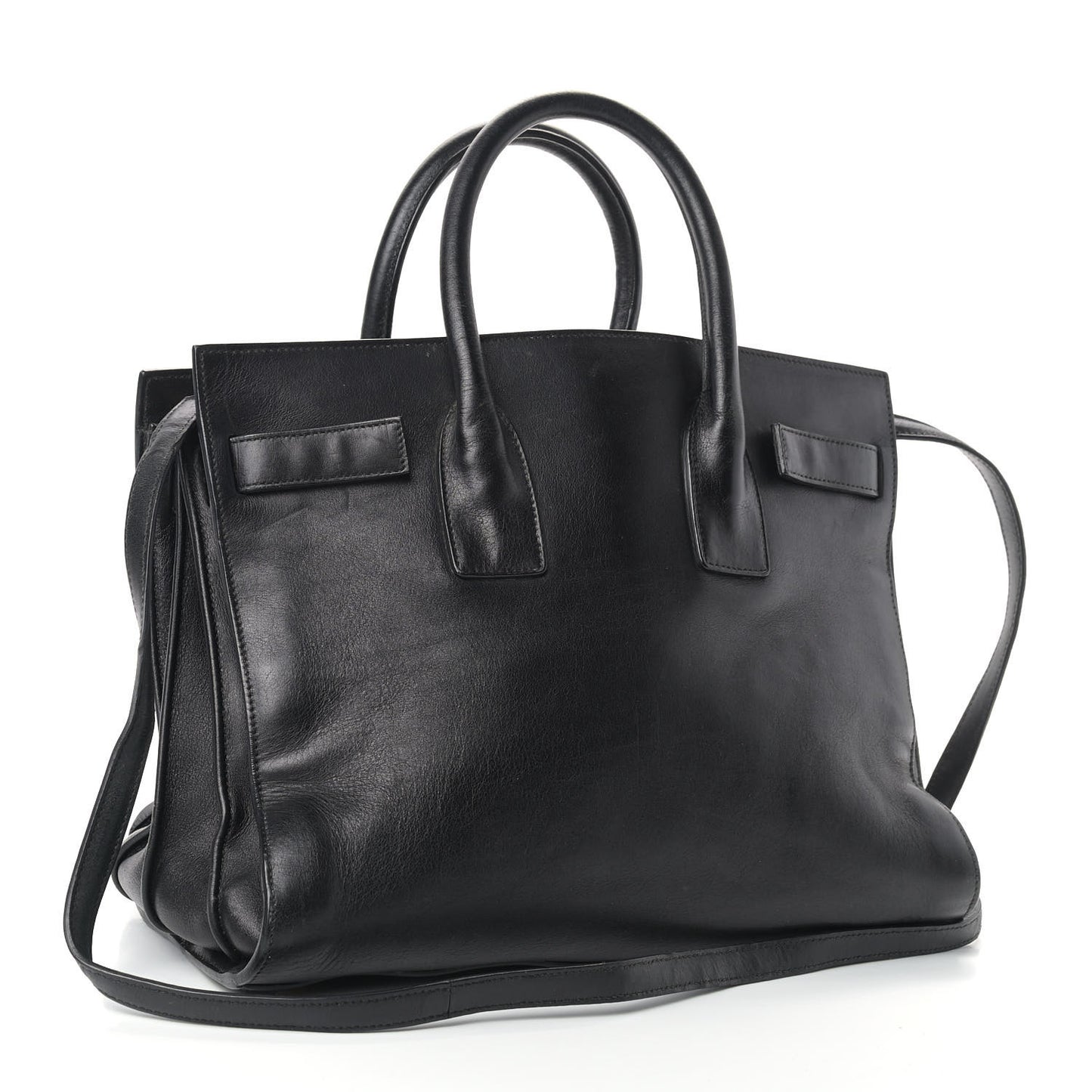 Calfskin Small Sac De Jour Black
