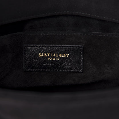 Saint Laurent Suede Y Studs Crossbody Bag Black 6 of 13