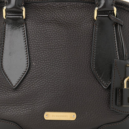 Burberry Grainy Calfskin Small Orchard Bowling Bag Chocolate 8 of 10