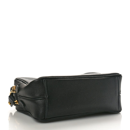 Prada Vitello Daino Medium Double Zip Shoulder Bag Black 4 of 10