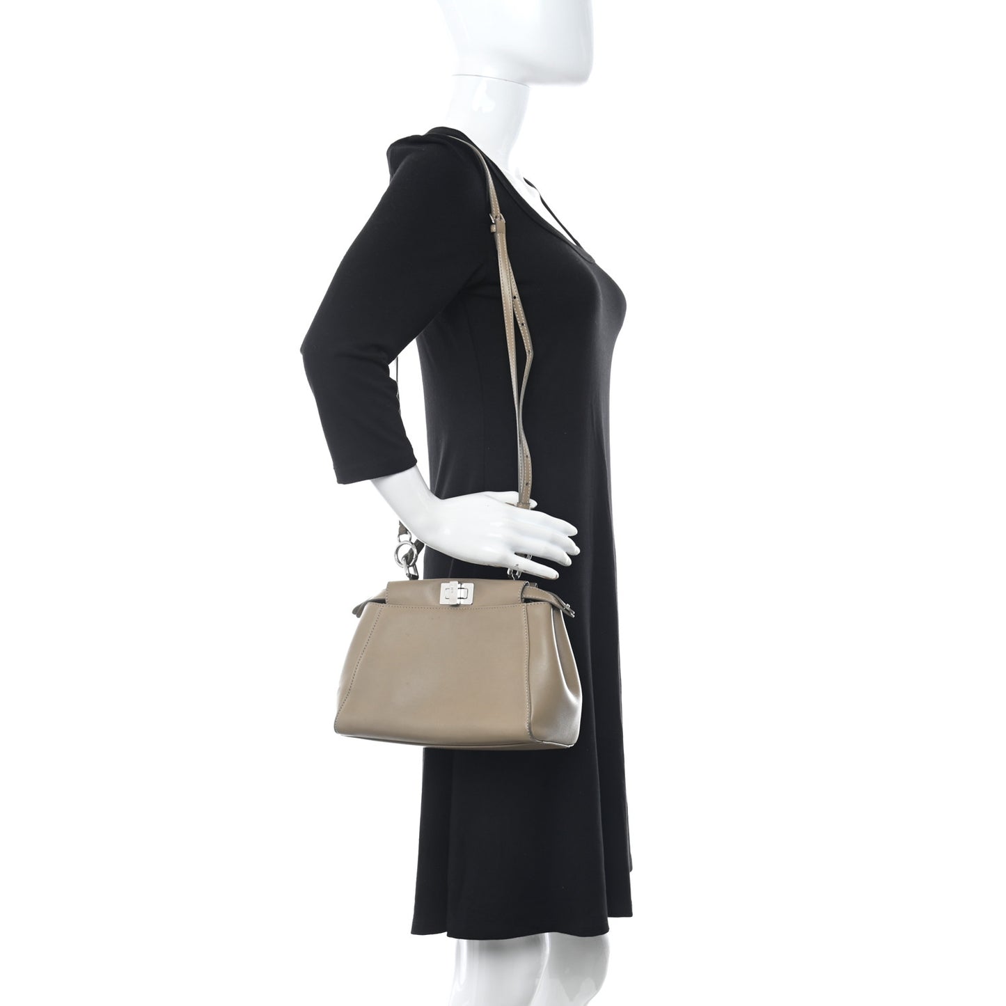 Nappa Mini Peekaboo Iconic Satchel Tortora