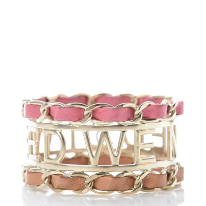 Chanel Lambskin Tweed We Need Bracelet Pink Beige 3 of 9