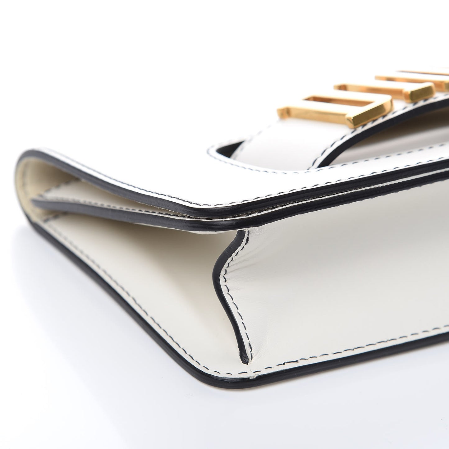 Smooth Calfskin Dio(r)evolution Flap Clutch White