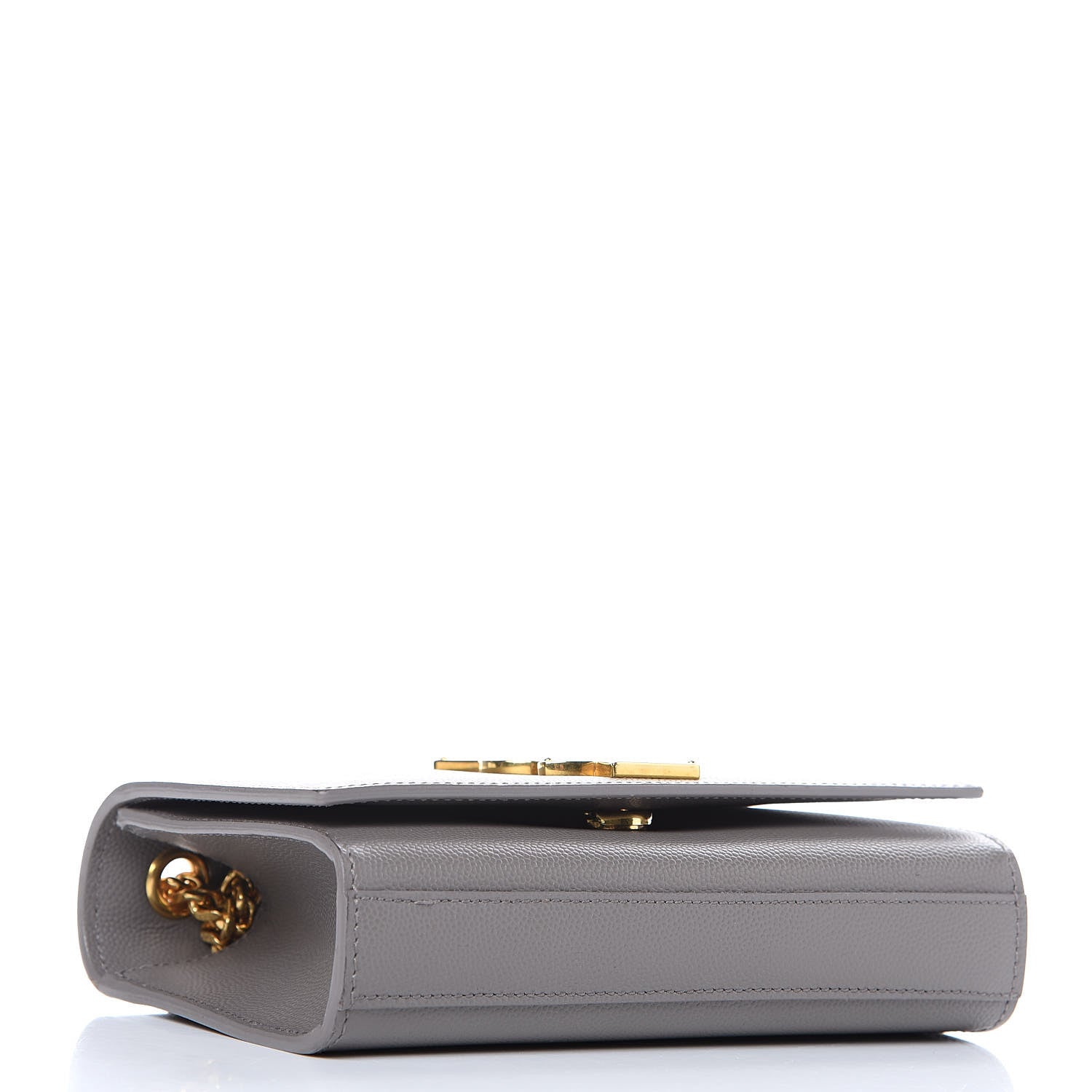 Saint Laurent Grain De Poudre Small Monogram Kate Satchel Fog 4 of 13