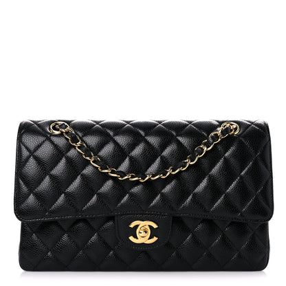 Chanel Caviar Quilted Medium Double Flap Black 1 of 10