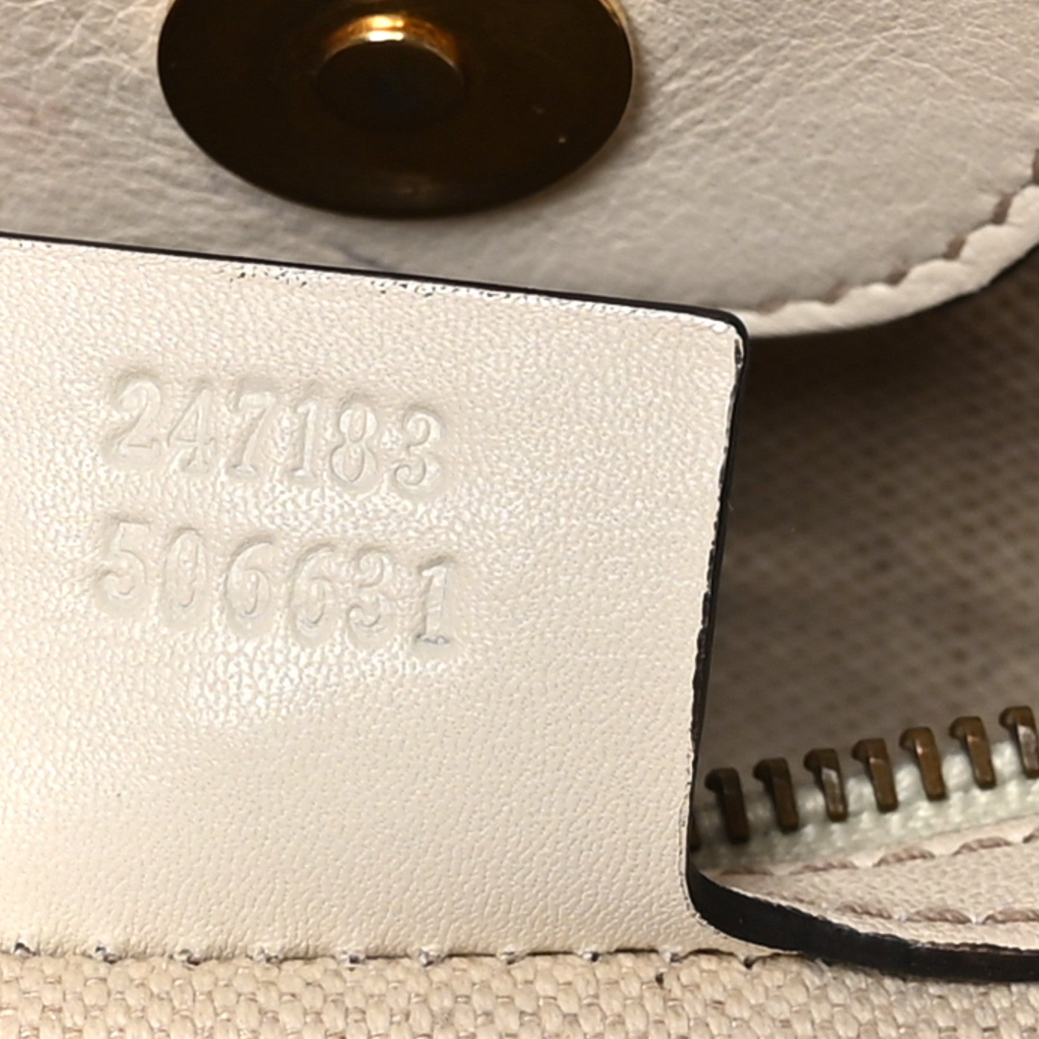 Gucci Calfskin Medium GG Running Tote White 7 of 11