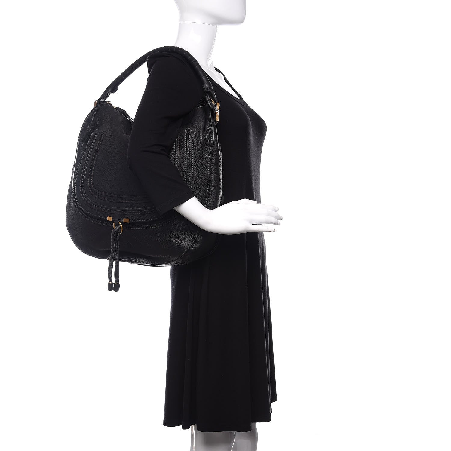 Chloe Calfskin Large Marcie Hobo Black 2 of 11