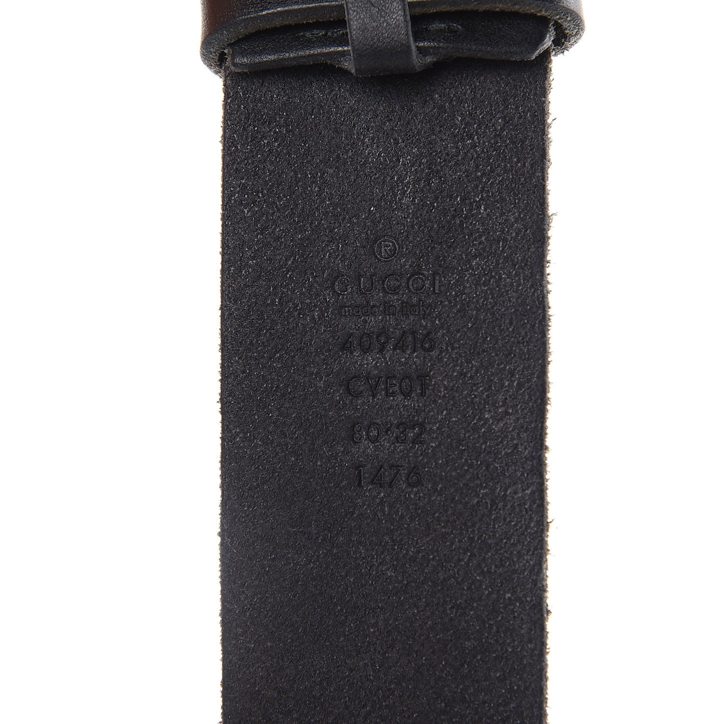 Faded Calfskin Double G 40mm Belt 80 32 Black