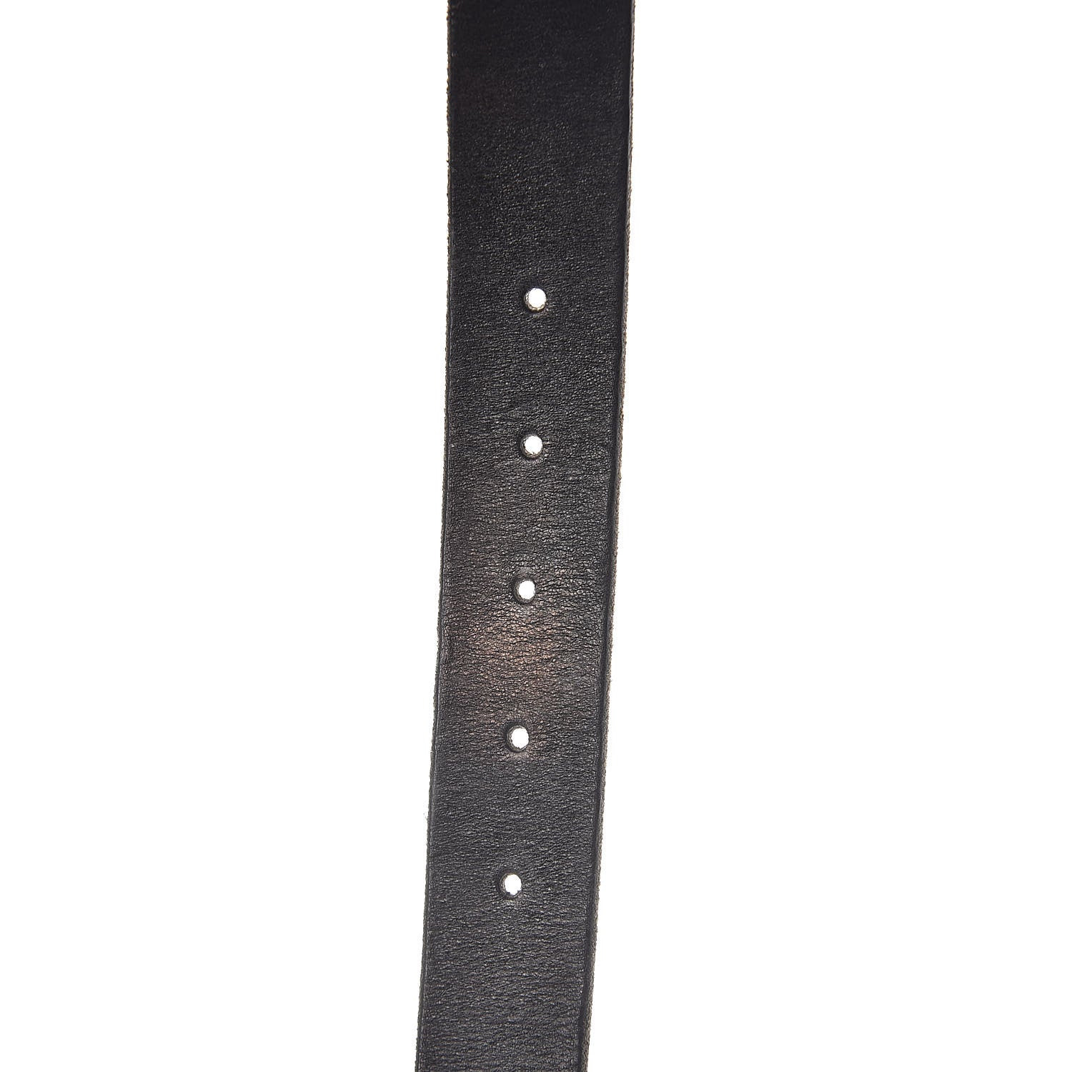 Gucci Cuoio Toscano Nickel Double G 30mm Belt 90 36 Black 5 of 7