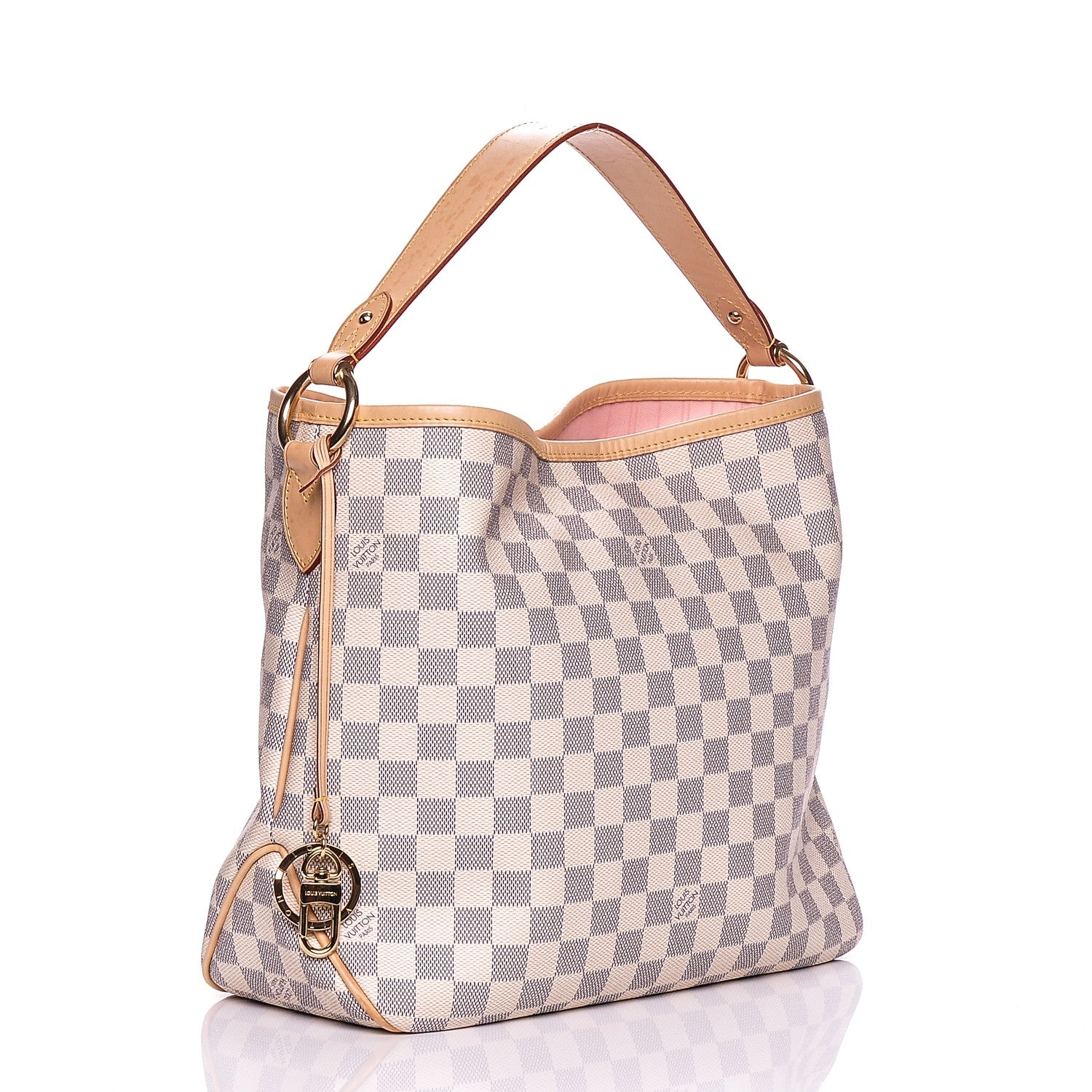Louis Vuitton Damier Azur Delightful PM Rose Ballerine 3 of 8