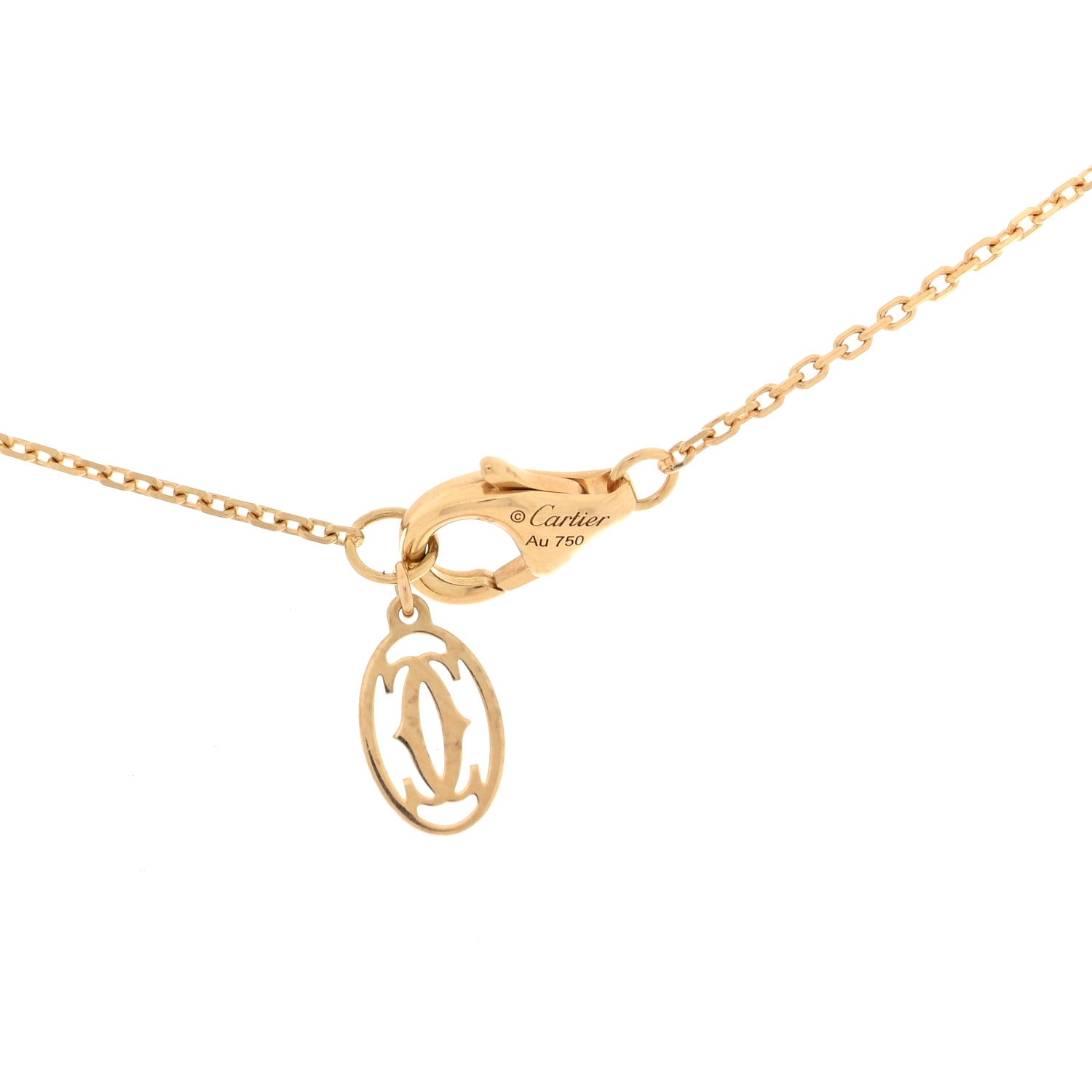 Cartier 18K Yellow Gold Diamond XS D'Amour Pendant Necklace 4 of 5