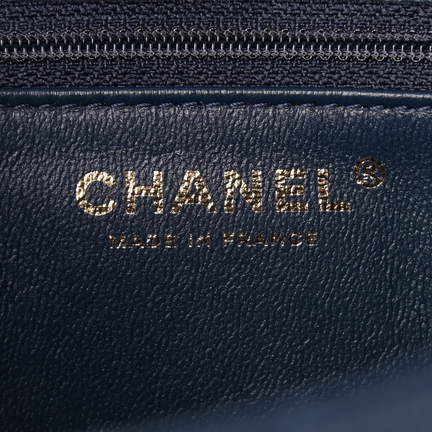 Chanel Caviar Quilted Medium Sweet Classic Flap Navy Blue 6 of 9