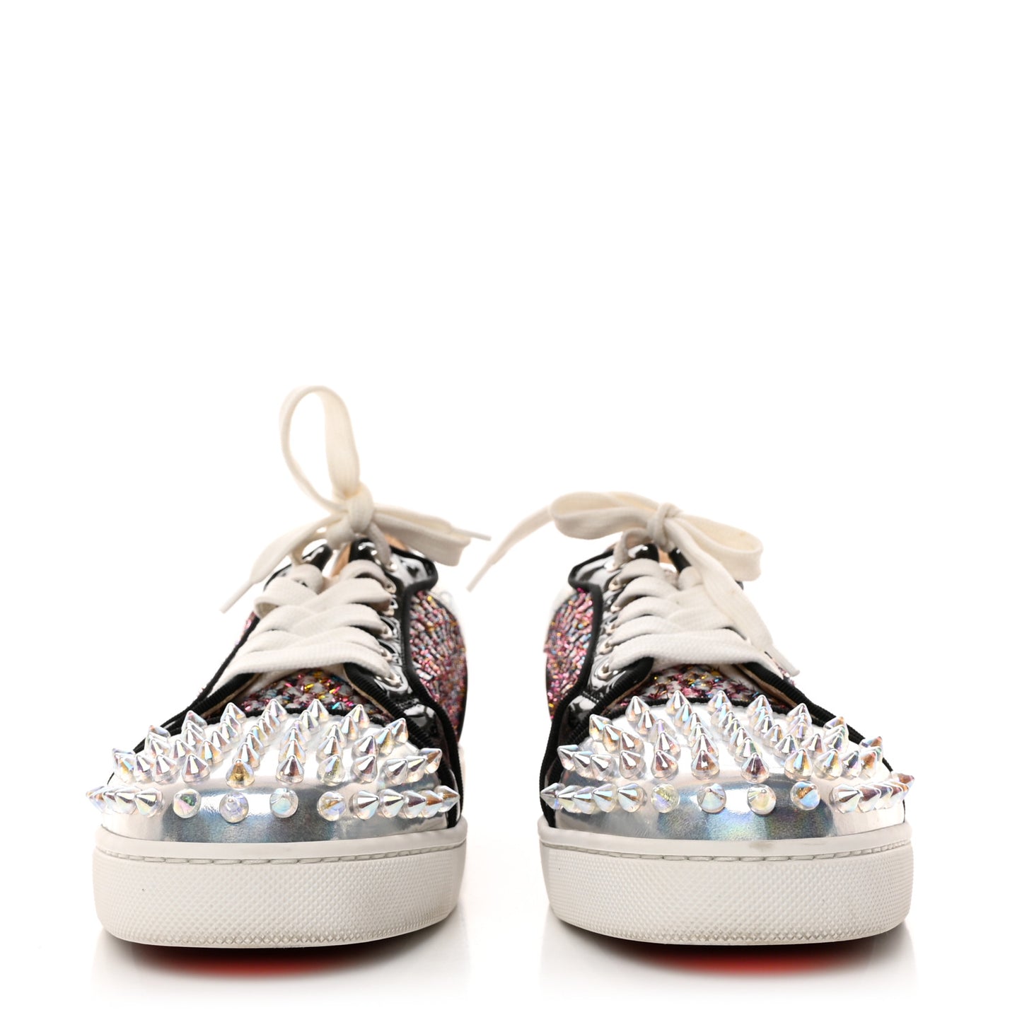 Patent Womens Vieira Spiked Flat Comete Sneakers 38.5 Multicolor