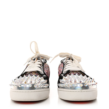 Christian Louboutin Patent Womens Vieira Spiked Flat Comete Sneakers 38.5 Multicolor 2 of 8