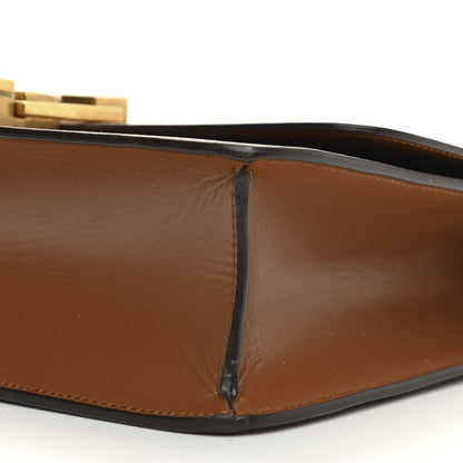 Saint Laurent Smooth Calfskin Carre Satchel Brown 10 of 11