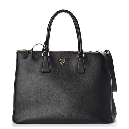 Prada Saffiano Large Galleria Double Zip Tote Black 1 of 8