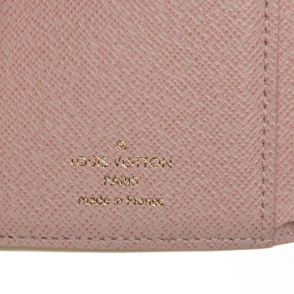 Louis Vuitton Damier Azur Victorine Wallet Rose Ballerine 6 of 6
