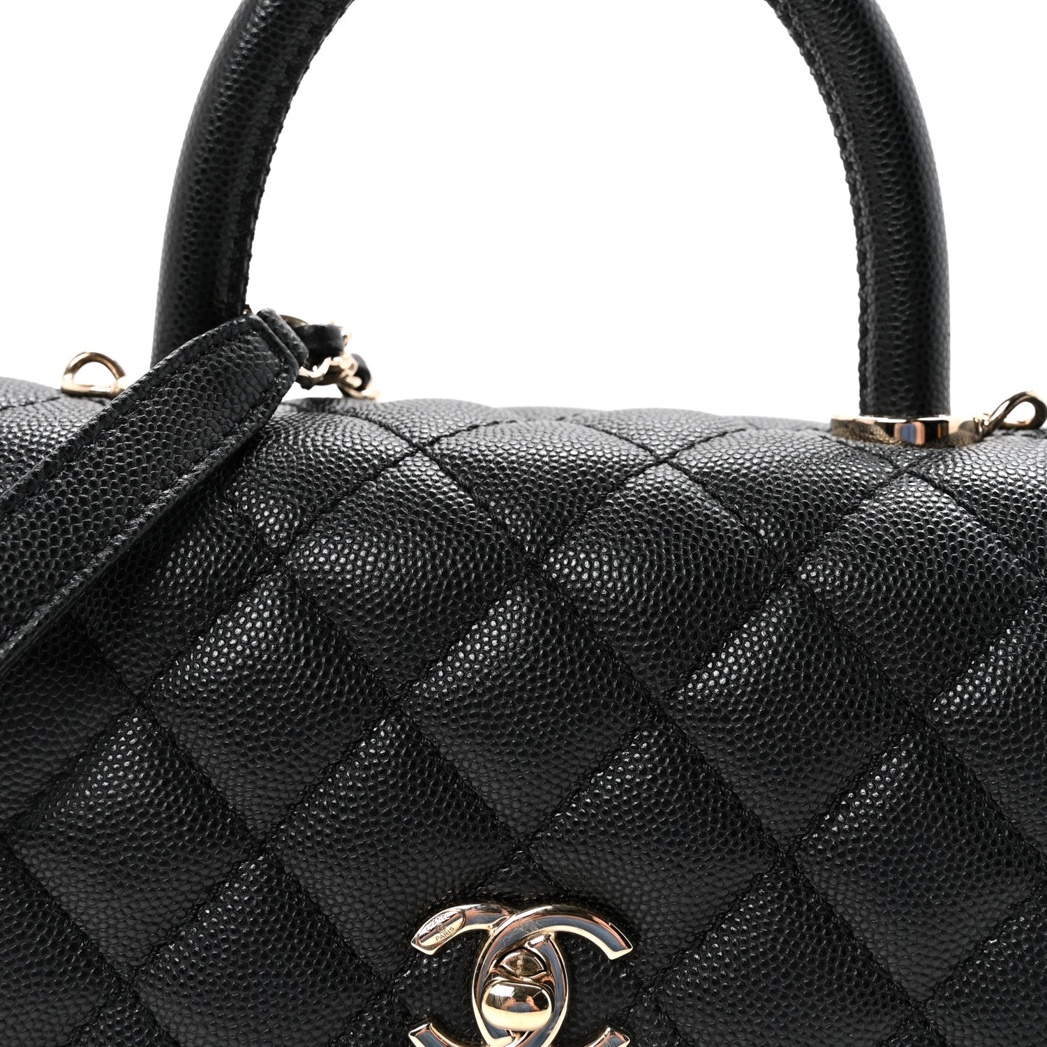 Chanel Caviar Quilted Mini Coco Handle Flap Black 8 of 11