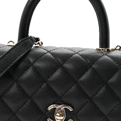 Chanel Caviar Quilted Mini Coco Handle Flap Black 8 of 11