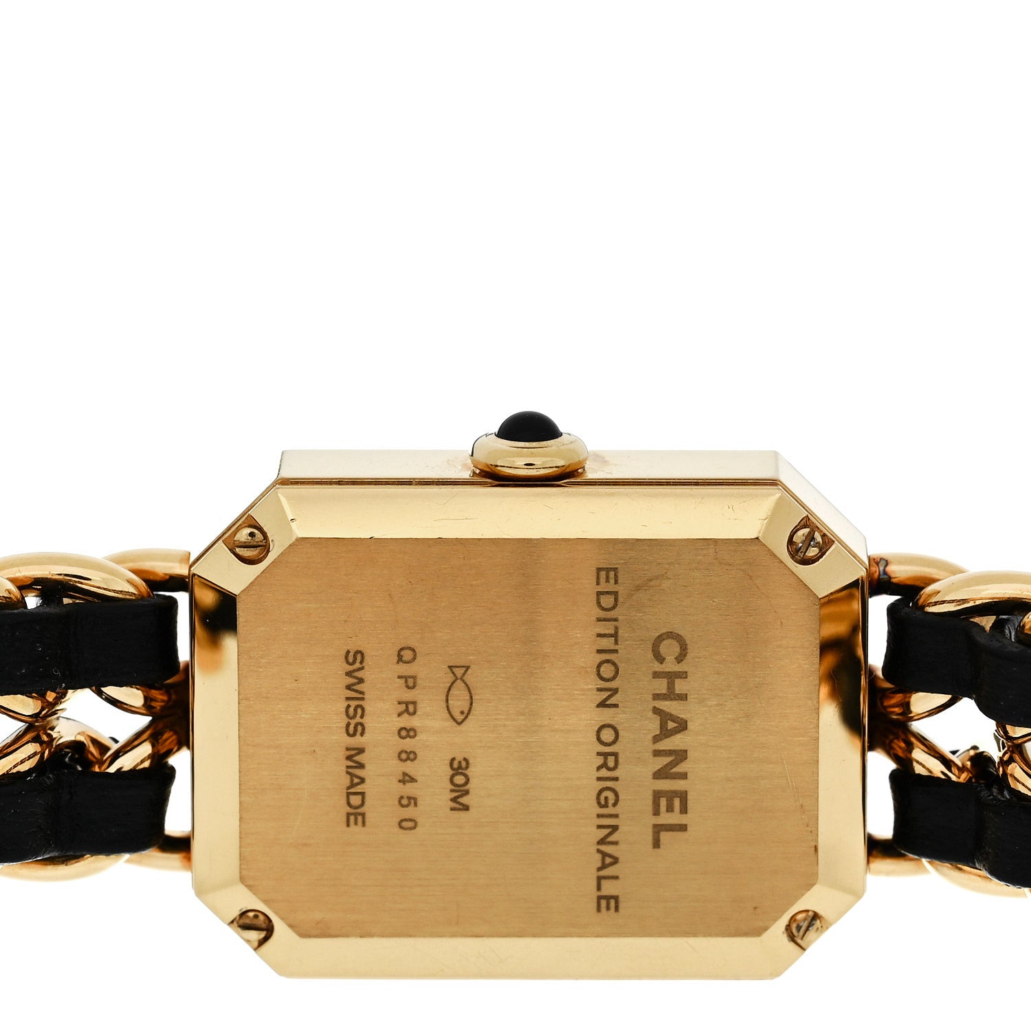 Chanel Stainless Steel Lambskin 20mm Chain Premiere Quartz Watch